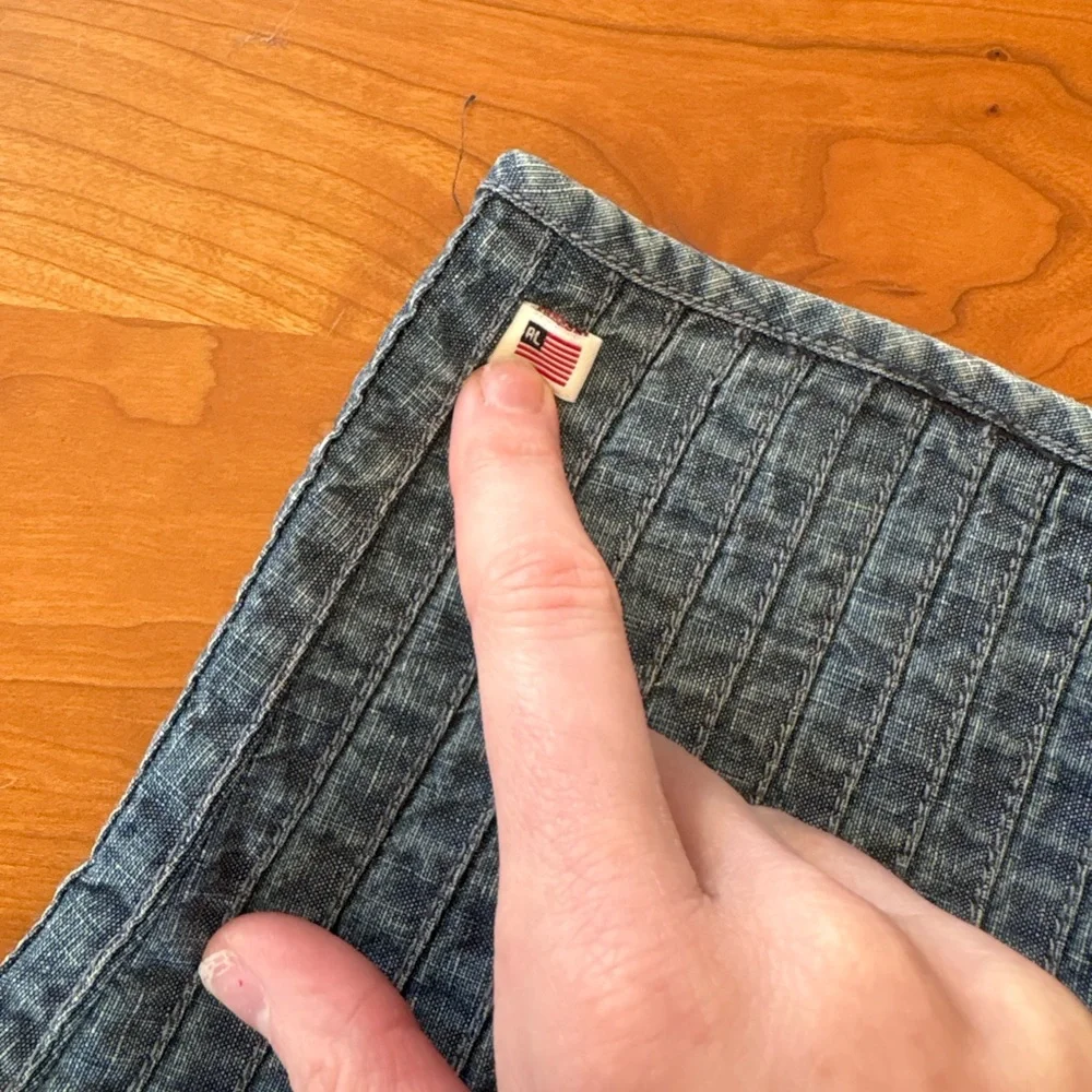 VTG Ralph Lauren Denim Skirt - Picture 2 of 3